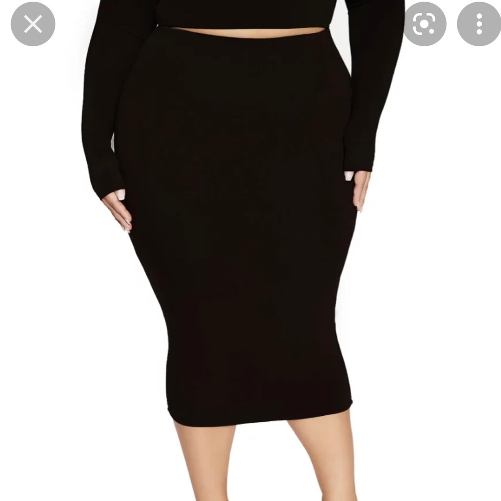 NWT Naked Wardrobe Midi Skirt